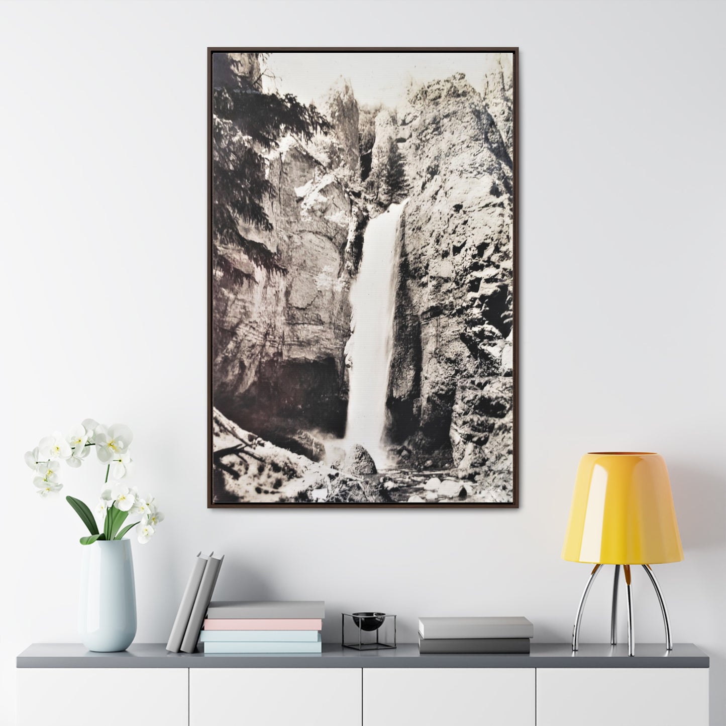 Tower Falls Yellowstone Gallery Canvas Wraps, Vertical Frame