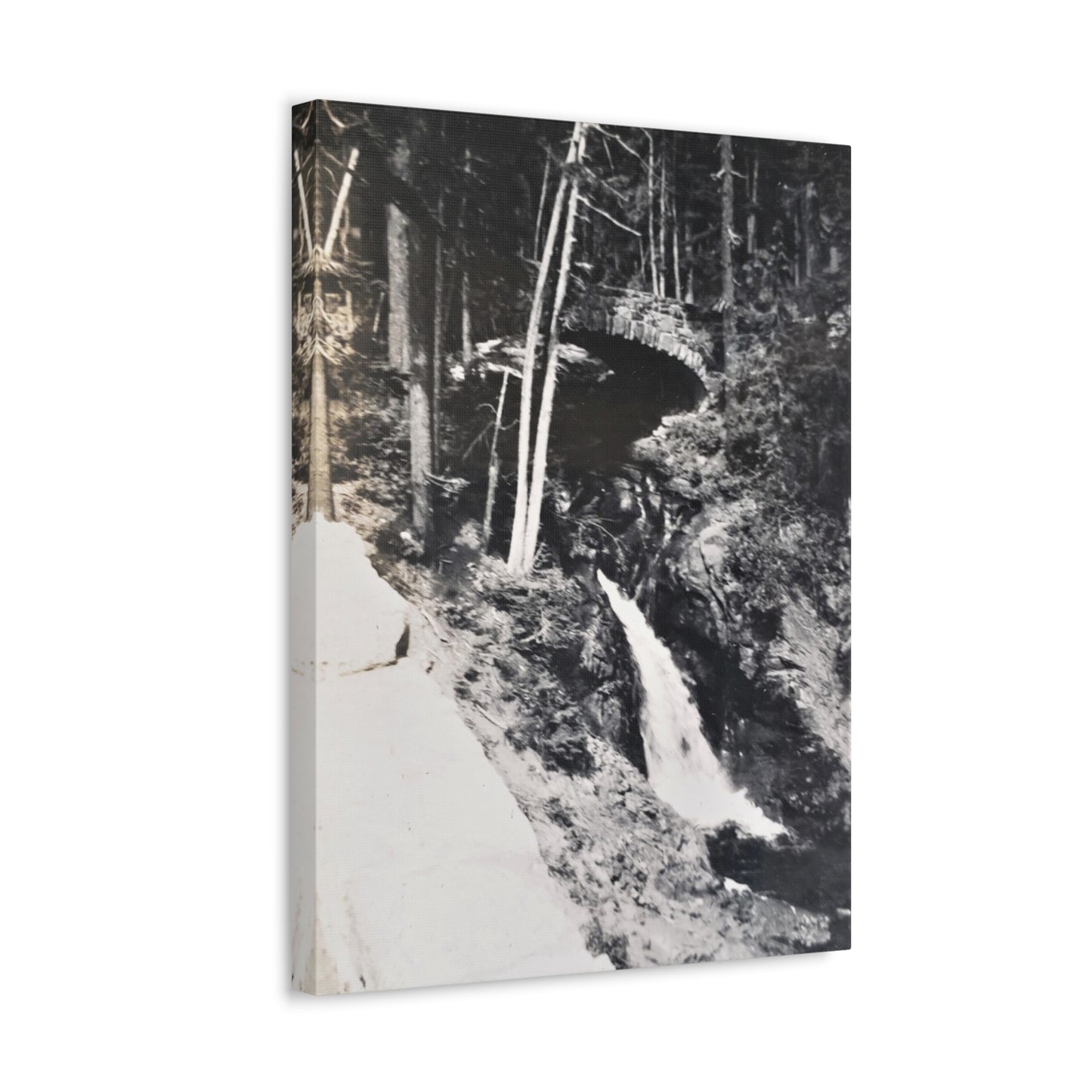 Narada Falls Yellowstone Stretched Canvas