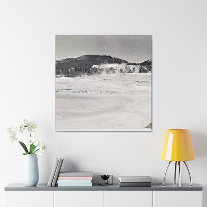 Mammoth Hot Springs Yellowstone Canvas Gallery Wraps 36″ x 36″ 1.25"