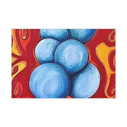 Blue Balls Canvas Gallery Wraps 36" x 24" 1.25"