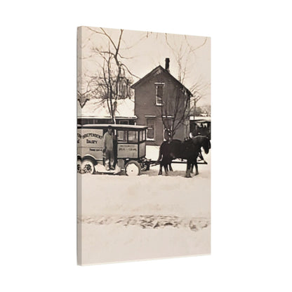 Milk Man Satin Canvas Stretched