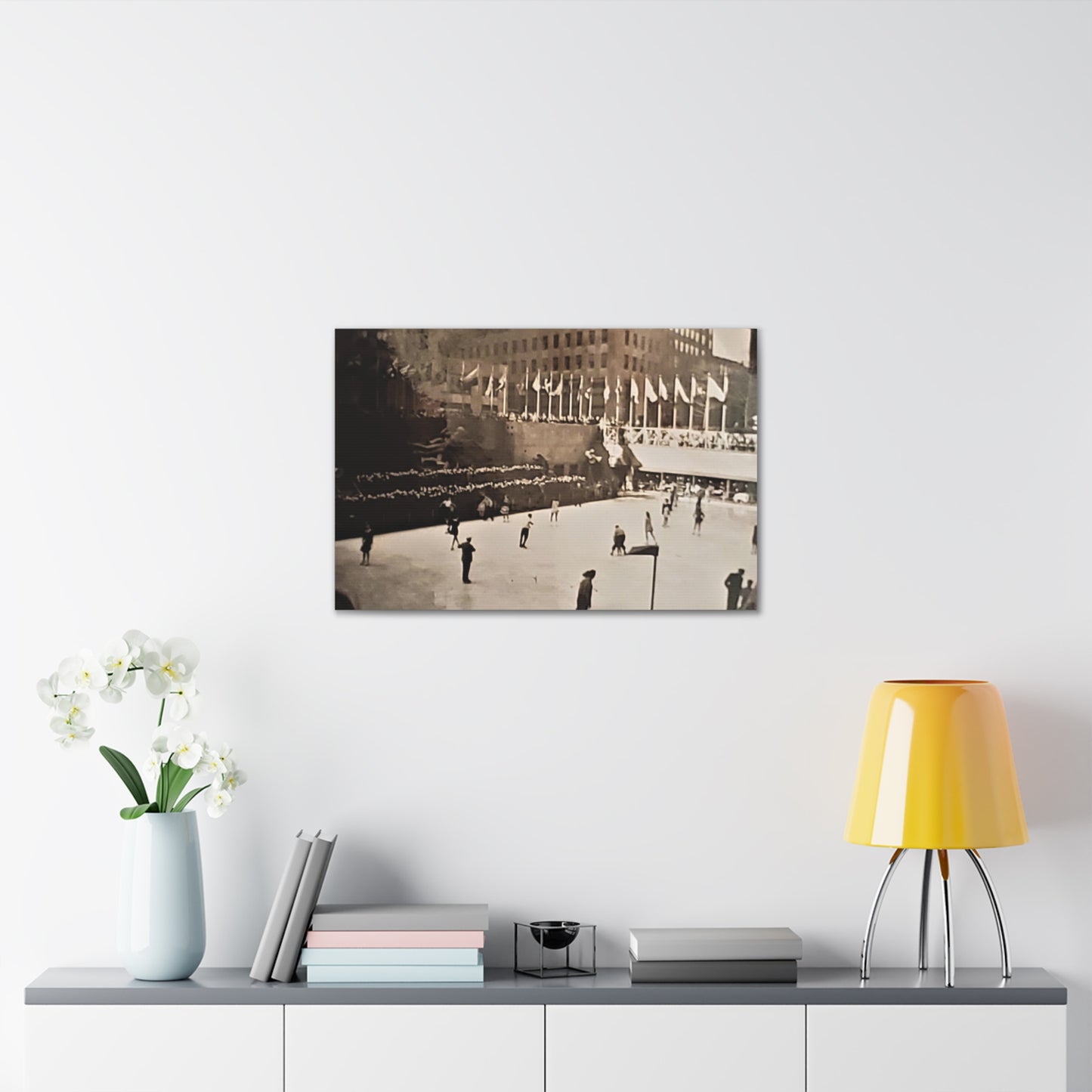 Rockefeller Plaza Easter 1945 Canvas Gallery Wraps