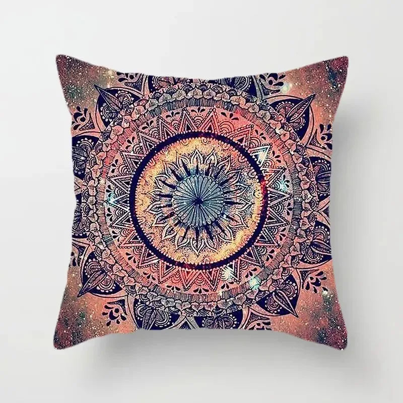 Pillowcase Decorative Abstract Geometric Bohemian Mandala Style