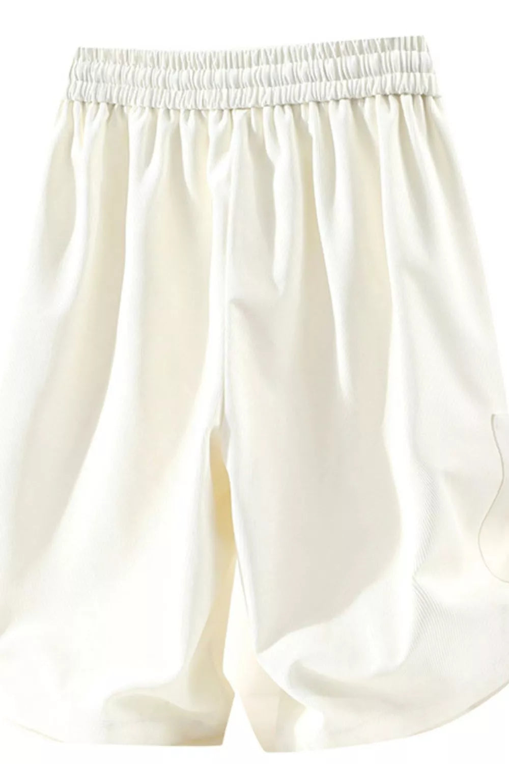 Men's Plus Size Drawstring Pocketed Shorts - -