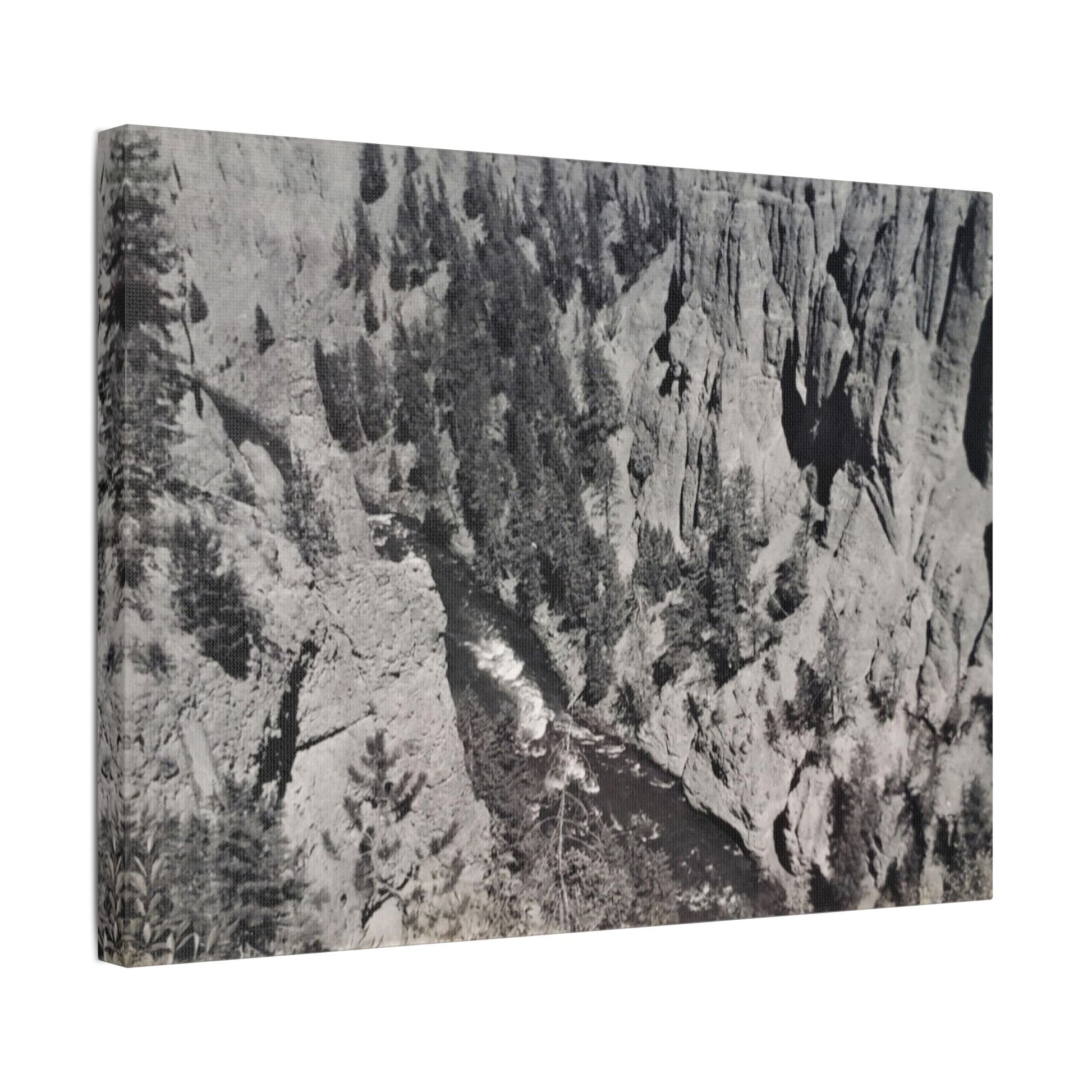 Cleopatras Needle Satin Canvas Stretched
