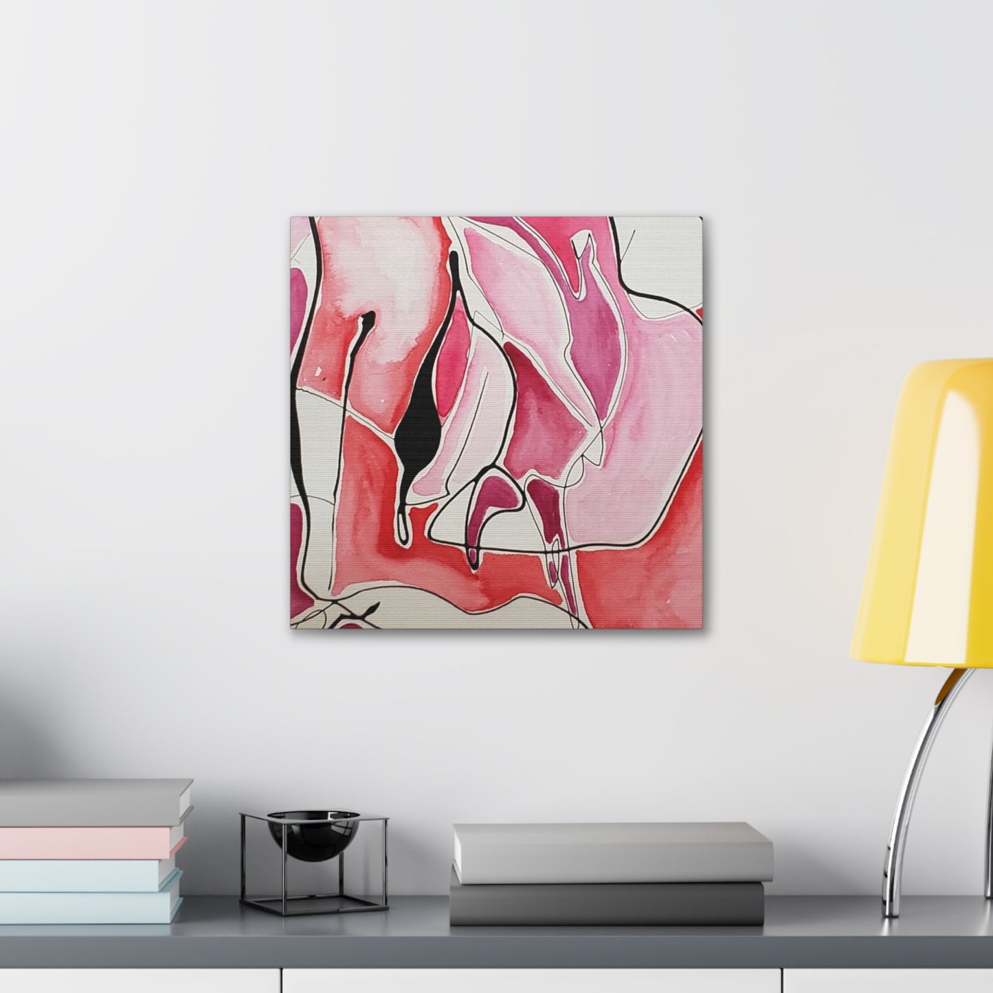 Red Fangs Canvas Gallery Wraps 16″ x 16″ 1.25"