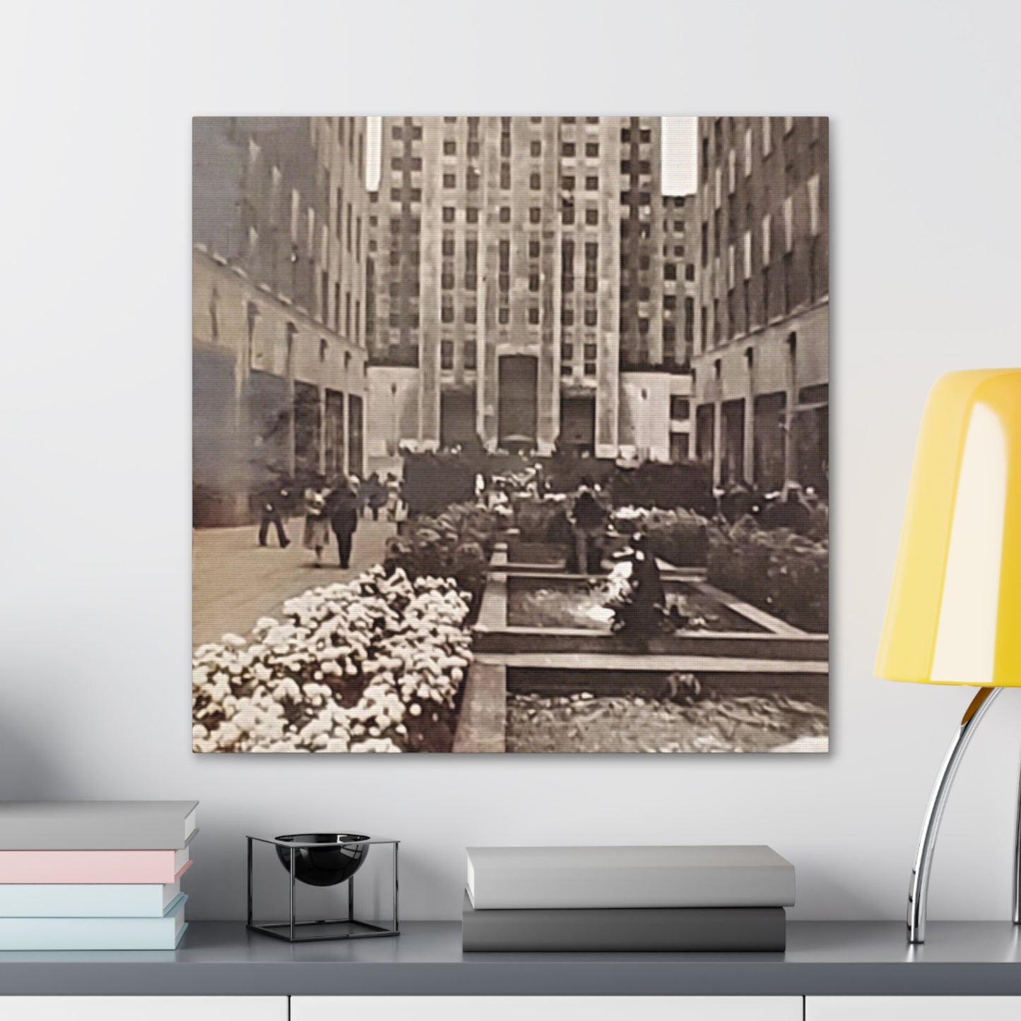 Rockefeller Plaza Canvas Gallery Wraps