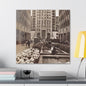 Rockefeller Plaza Canvas Gallery Wraps 24″ x 24″ 1.25"
