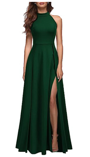 Chic Womens Halter Party Dress - - dress
