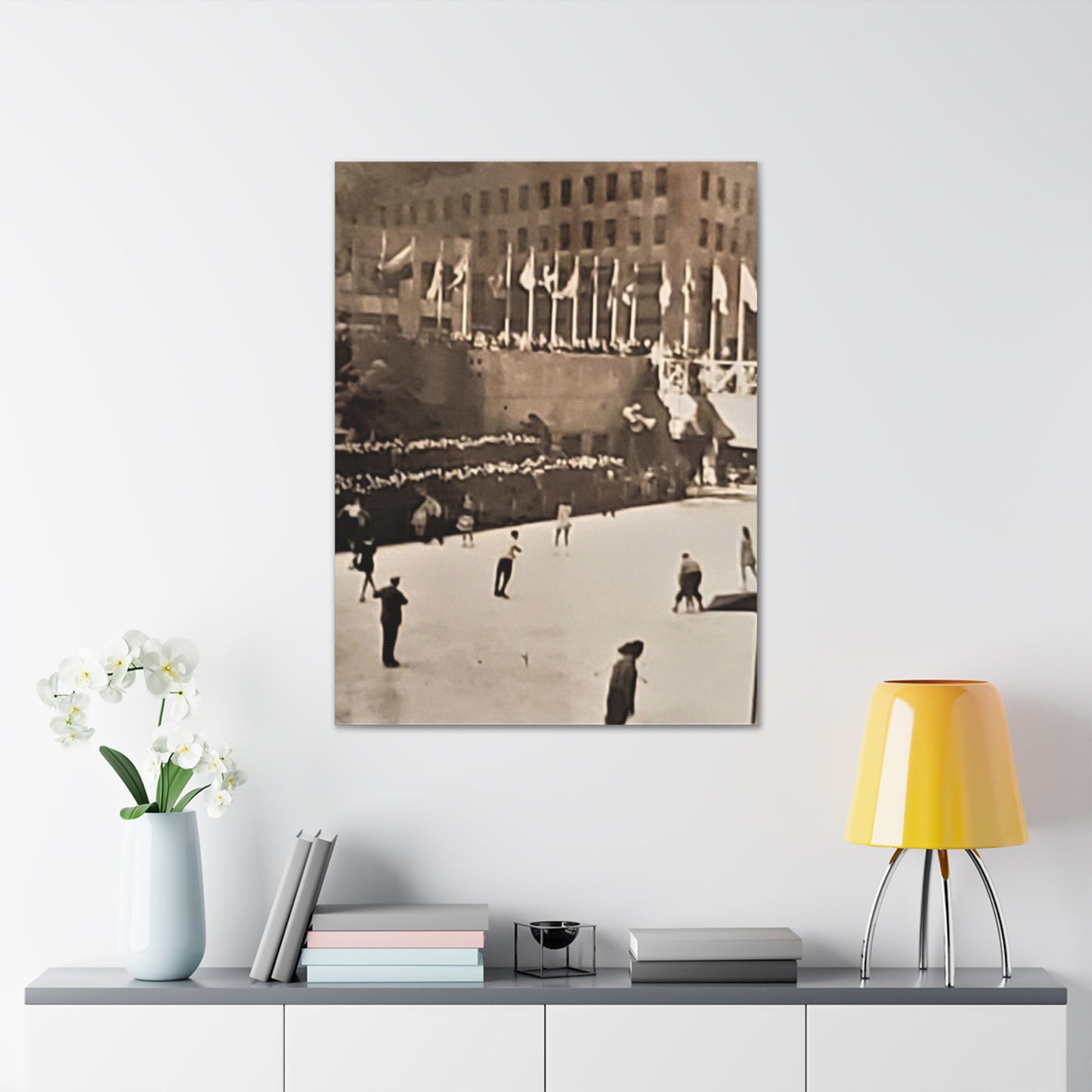 Rockefeller Plaza Easter 1945 Canvas Gallery Wraps