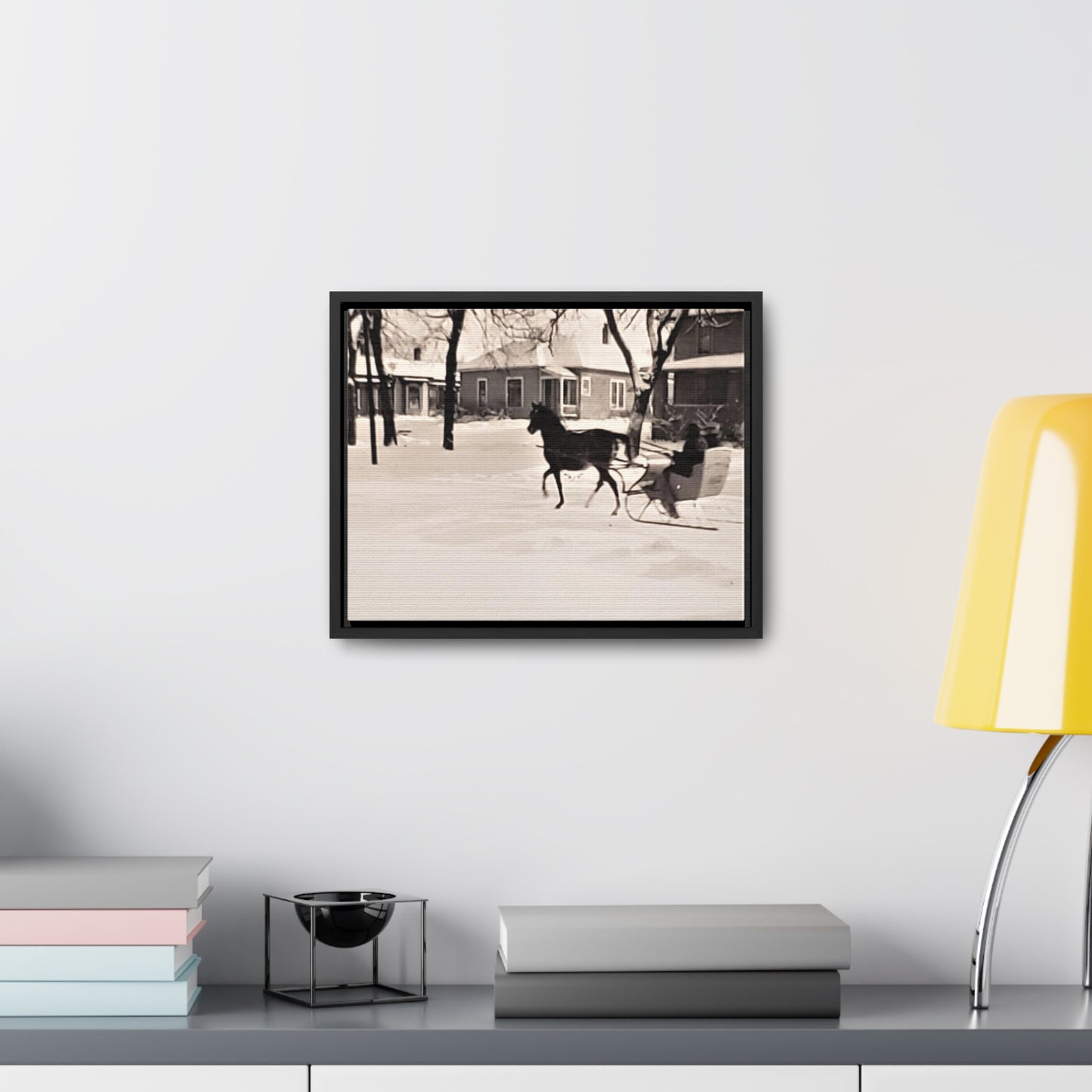 Carriage Ride Gallery Canvas Wraps, Horizontal Frame