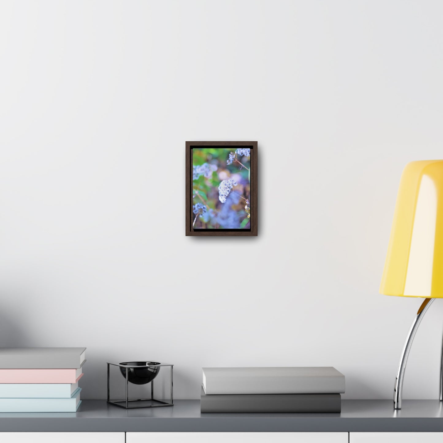 Macro Blue Gallery Canvas Wraps, Vertical Frame