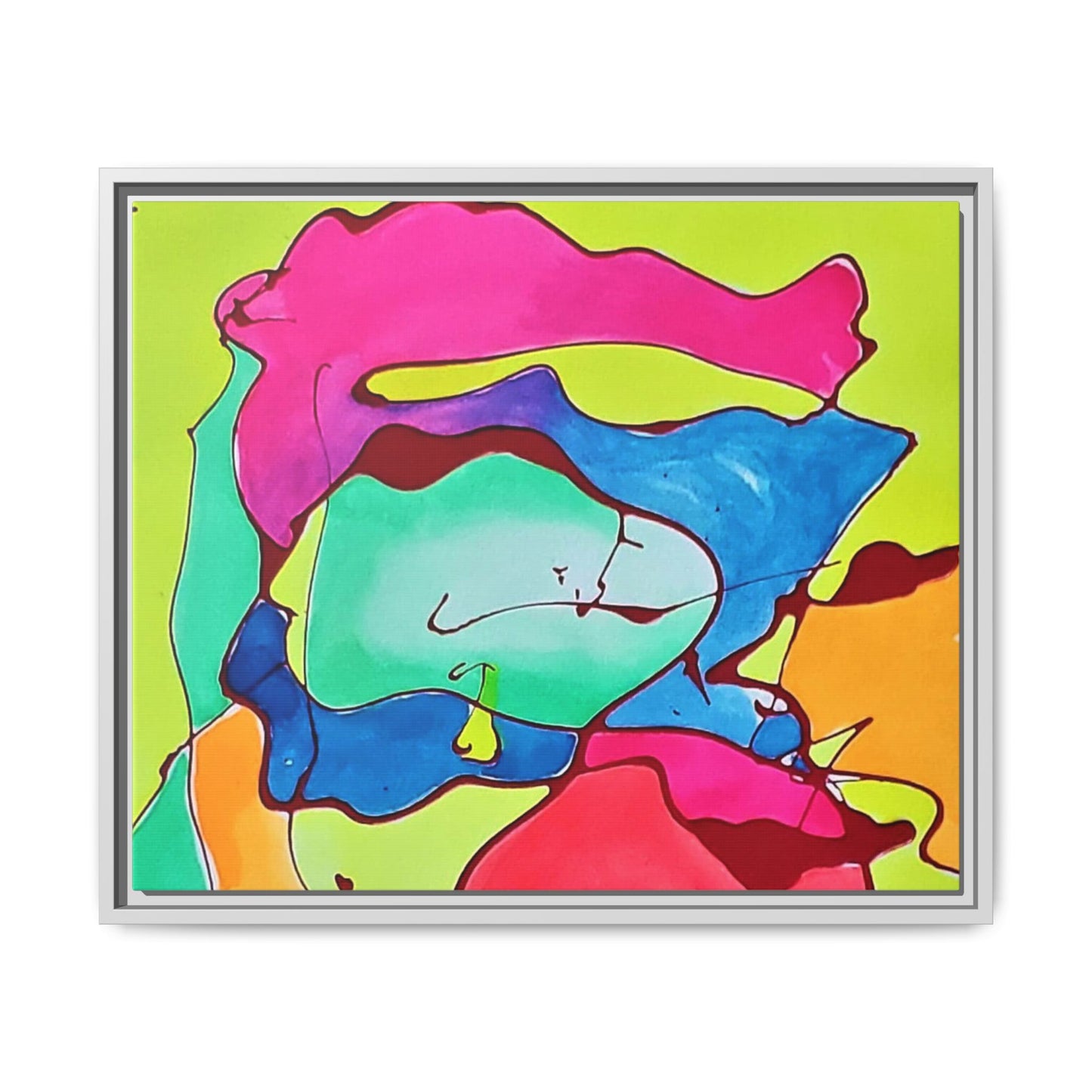 Kool Kid Matte Canvas Framed - Kia Day Design