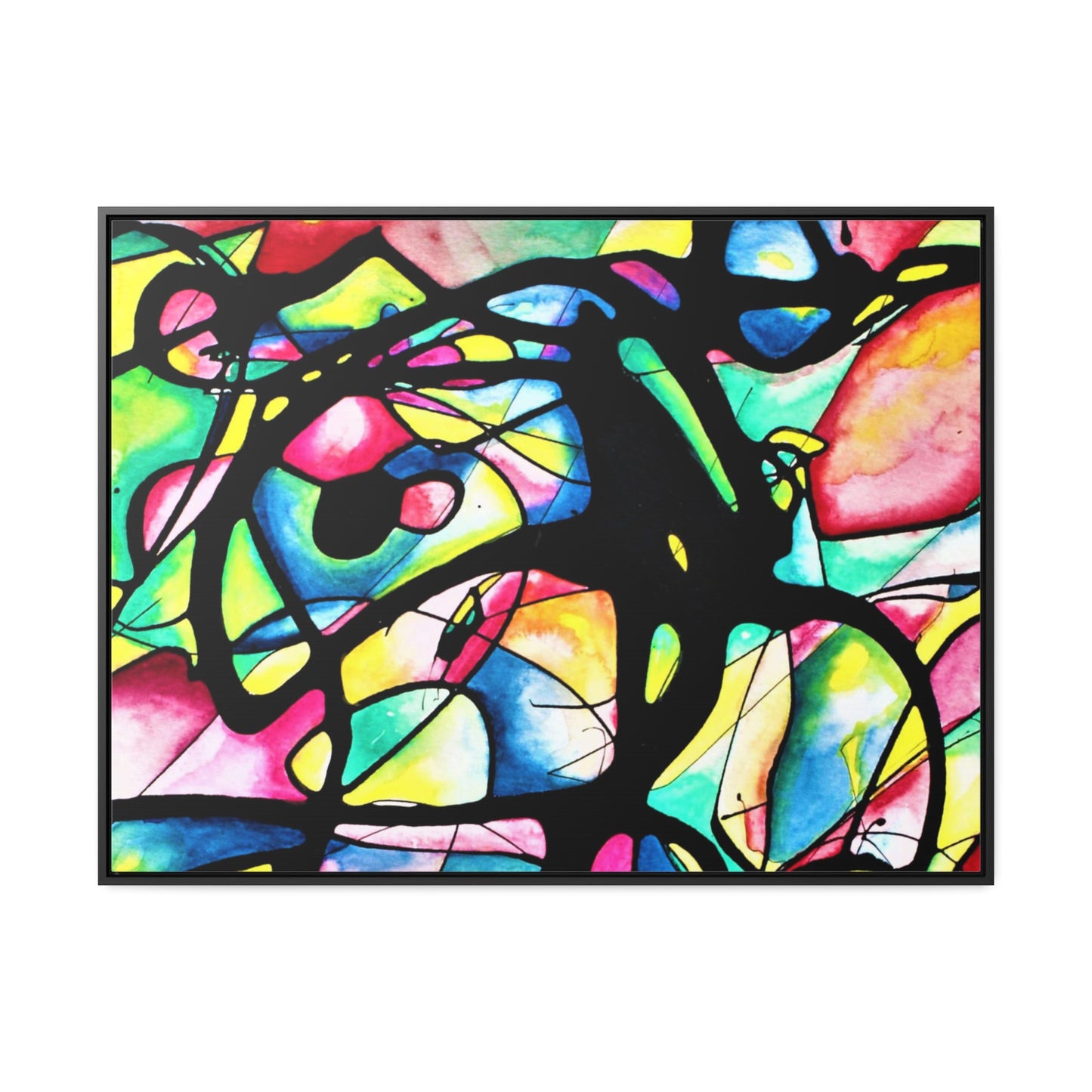 Peacock Gallery Canvas Wraps, Horizontal Frame