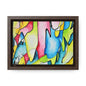 Blue Flame Gallery Canvas Wraps, Horizontal Frame 7" x 5" Walnut 1.25"