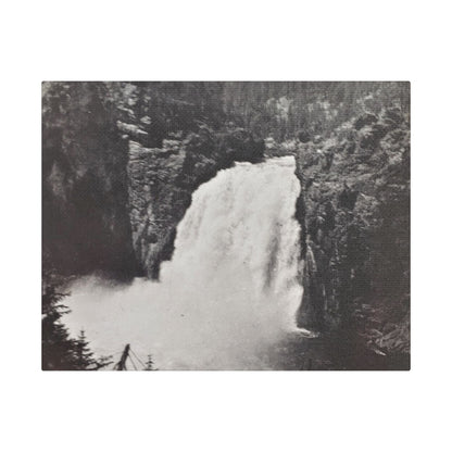Upper Falls Yellowstone Satin Canvas Stretched 14″ x 11″ (Horizontal) 1.5"