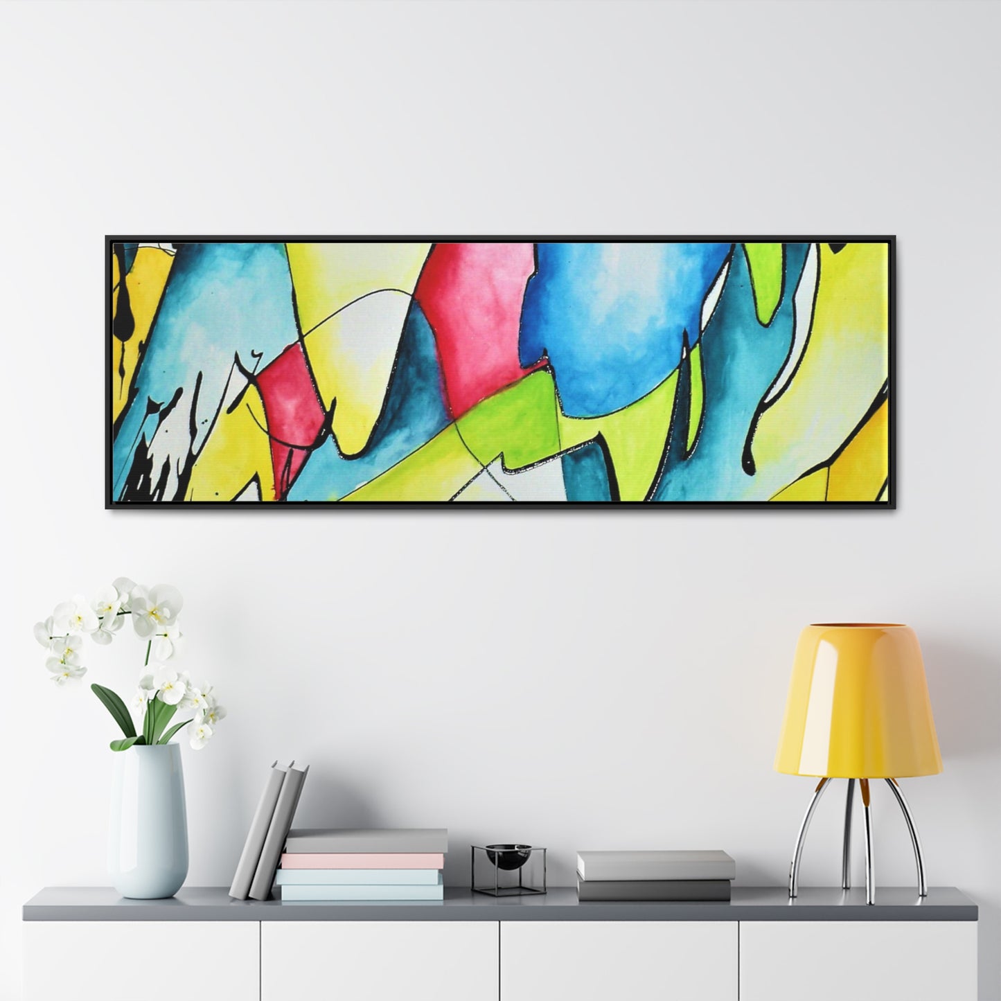 Blue Flame Gallery Canvas Wraps, Horizontal Frame