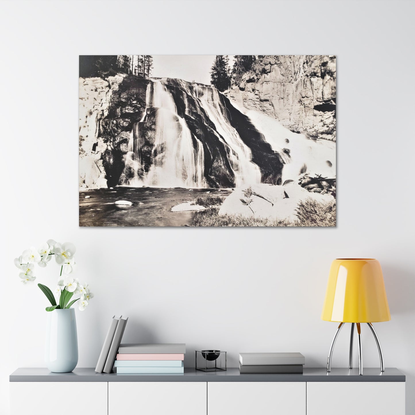 Gibbon Falls Yellowstone Canvas Gallery Wraps