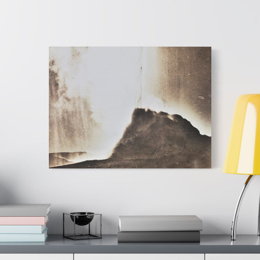 White Dome Geyser Yellowstone Satin Canvas Stretched - 24″ x 18″ (Horizontal) 1.5" - Canvas