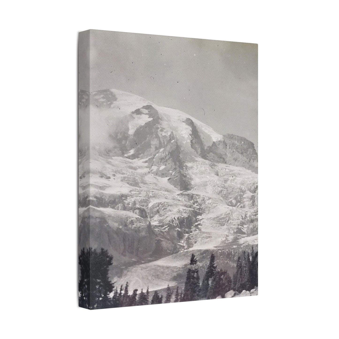 Mount Rainier Satin Canvas, Stretched