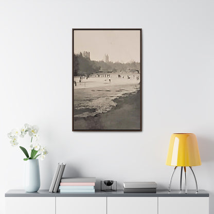 Central Park Gallery Canvas Wraps, Vertical Frame 24″ x 36″ 1.25" Walnut