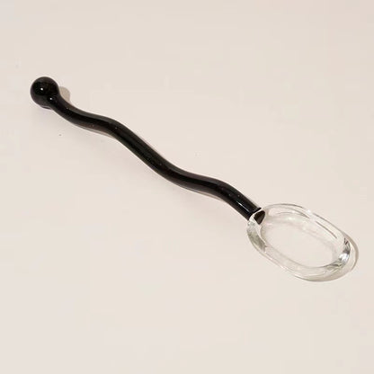 Creative Candy Color Spoon - black transparent color - spoons