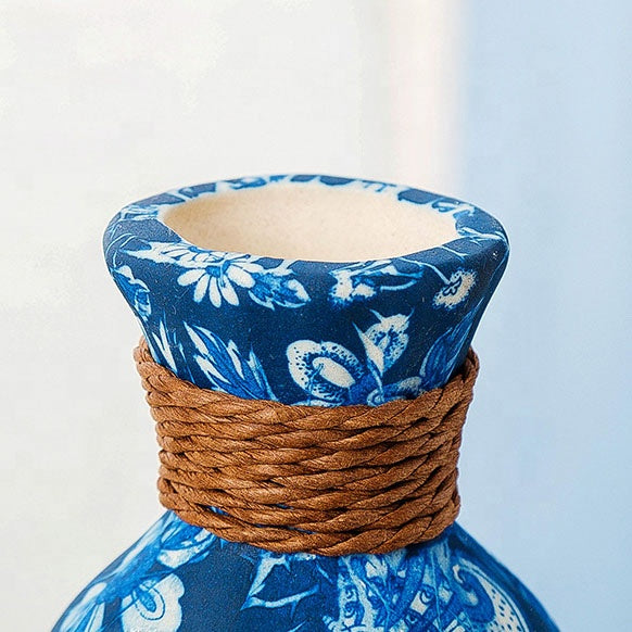 Ceramic Blue and White Retro Decoration Vases