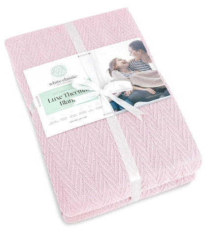 Pink King Size Cotton Blanket - Kia Day Design