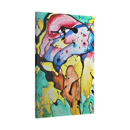 3rd Eye Sundae Satin Canvas Stretched - Kia Day Design