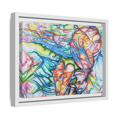 Multi-Color Abstract Framed Canvas Art Print - Kia Day Design