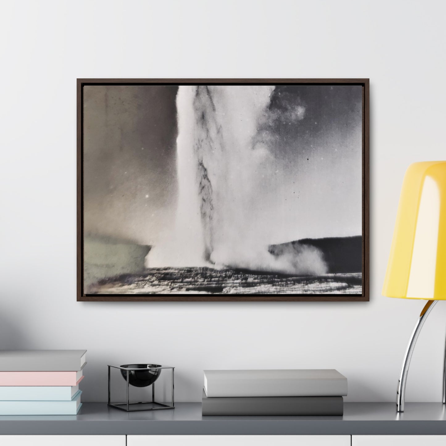 Old Faithful Geyser Yellowstone Gallery Canvas Wraps, Horizontal Frame