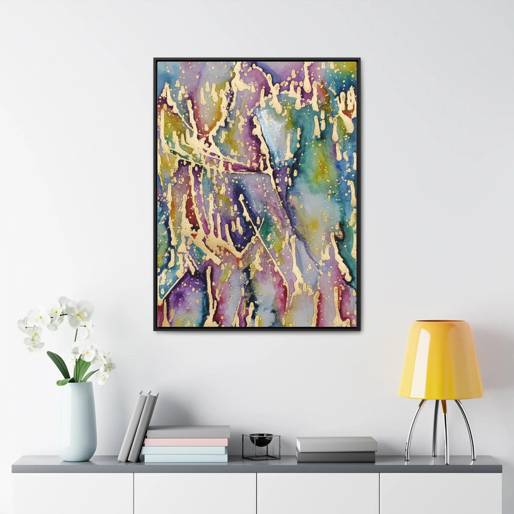 Purple Rain Gallery Canvas Wraps, Vertical Frame