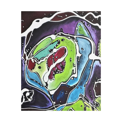 Alien Satin Canvas, Stretched 24" x 30" (Vertical) 1.5"