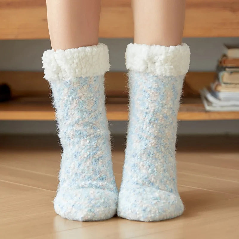 Warm Cozy Fuzzy Fluffy Cozy Socks Non Slip Floor Socks Thick Thermal Socks