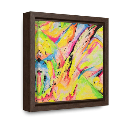 Neon Fire Gallery Canvas Wraps, Square Frame