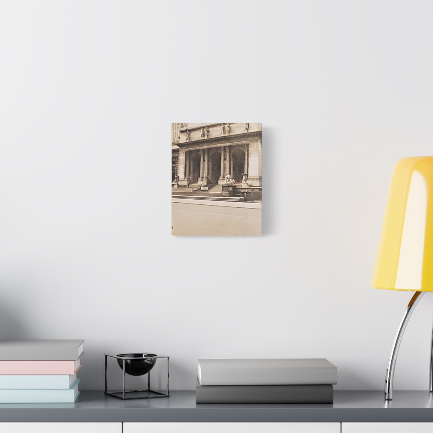 New York Public Library Satin Canvas, Stretched