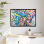 Multi-Color Abstract Framed Canvas Art Print - Kia Day Design