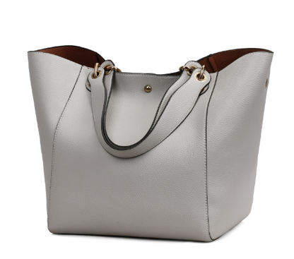 Vintage Womens Bucket Handbag Set - - handbag