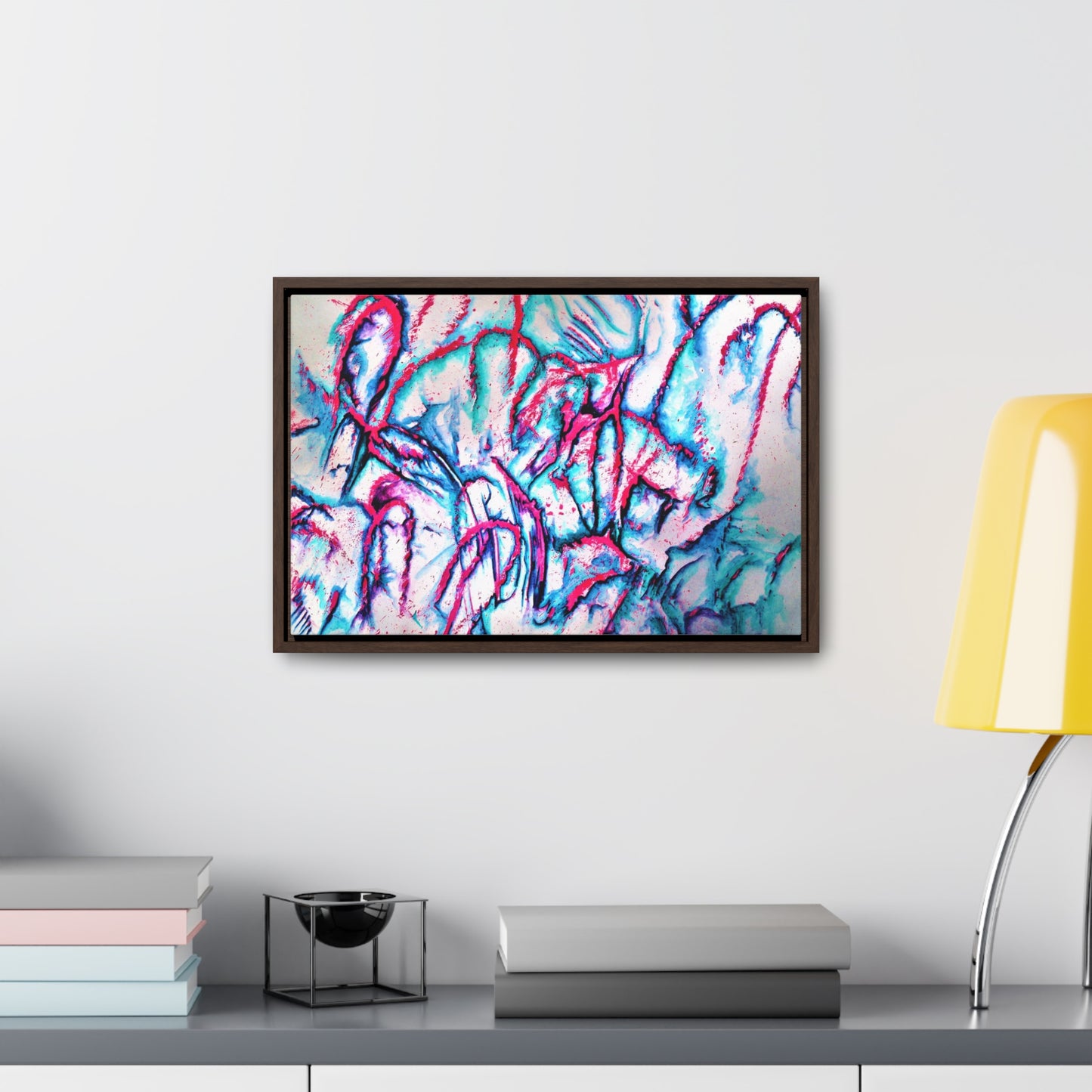 Pink Jellyfish Gallery Canvas Wraps, Horizontal Frame