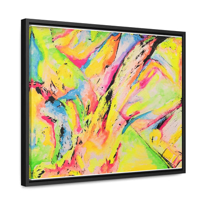 Neon Fire Gallery Canvas Wraps, Horizontal Frame