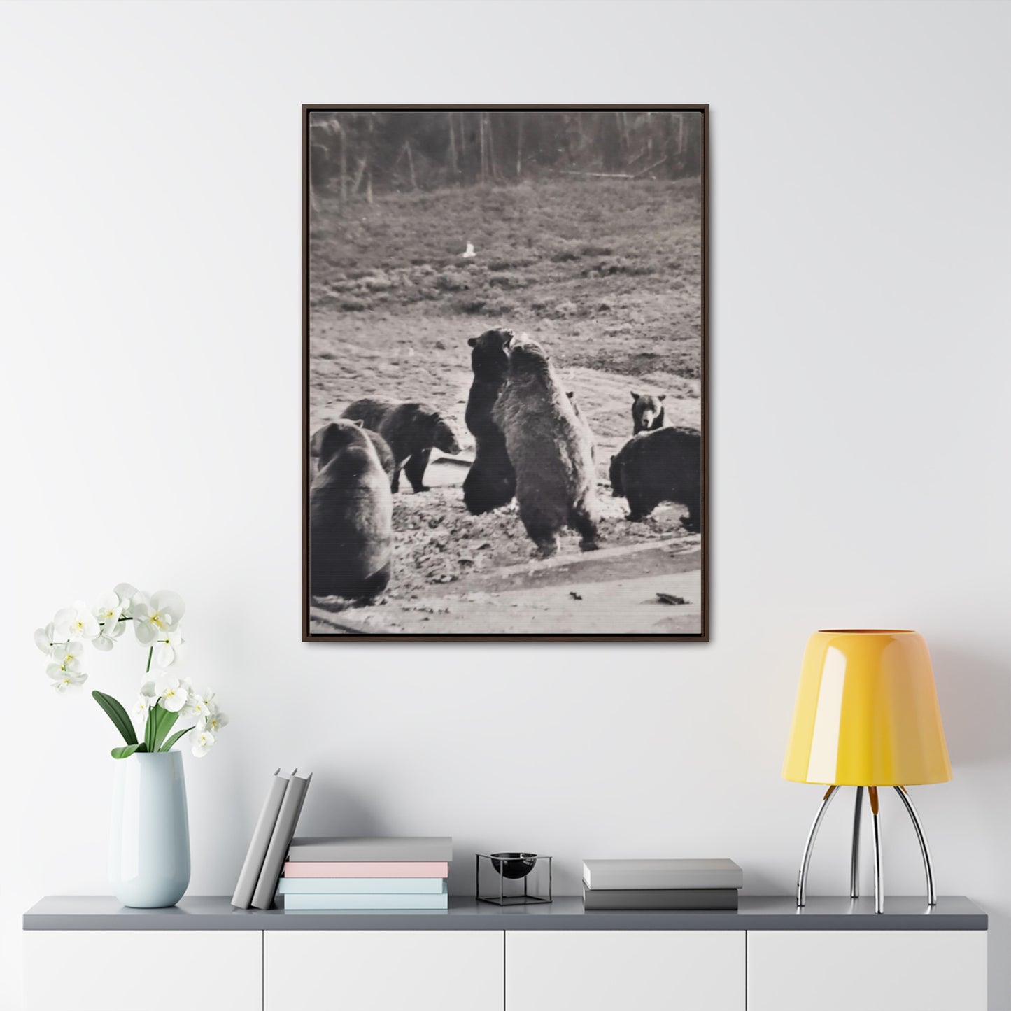 Yellowstone Grizzly Bears Gallery Canvas Wraps, Vertical Frame