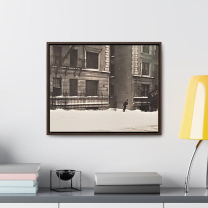 430 W 119th St New York Gallery Canvas Wraps Horizontal Frame 20″ x 16″ white black Premium Gallery Wraps (1.25″)
