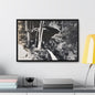 Narada Falls Yellowstone Gallery Canvas Wraps Horizontal Frame 24″ x 16″ Black 1.25"