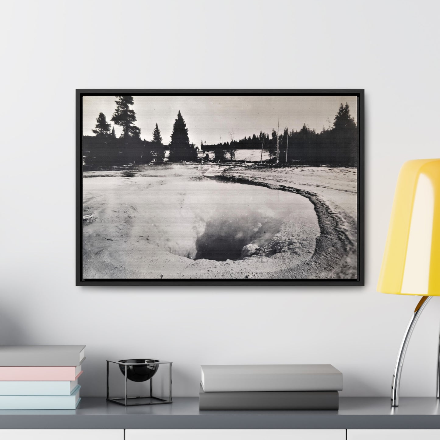 Morning Glory Pool Yellowstone Gallery Canvas Wraps, Horizontal Frame