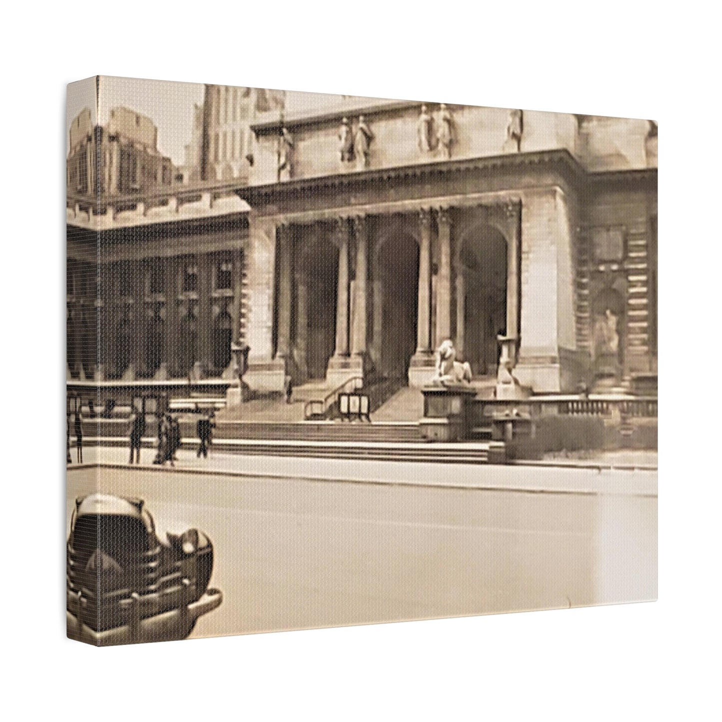 New York Public Library Stretched Canvas