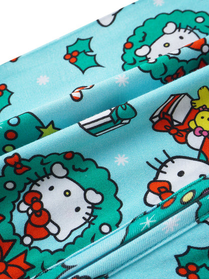 PoshTOT Sanrio Hello Kitty Wreath Bamboo Baby Convertible Zippy Romper - - Zippy Romper