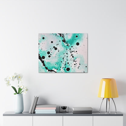 Teal Burst Canvas Gallery Wraps