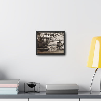 Concrete Worker Gallery Canvas Wraps Horizontal Frame 10″ x 8″ Black Premium Gallery Wraps (1.25″)