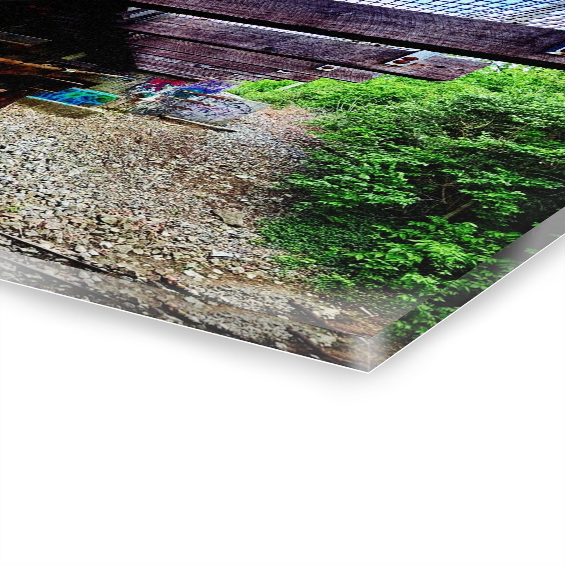 Industrial Bridge Photo Acrylic Print — French Cleat Hanging Wall Art - - Home Decor