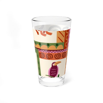 Vibrant Tropical Mixing Glass - Kia Day Design